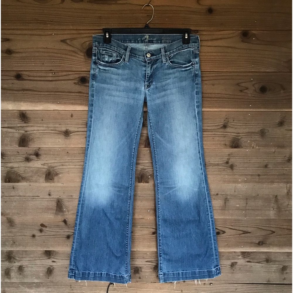 7 for all Mankind Low Rise Ginger Flare Jeans Size 31